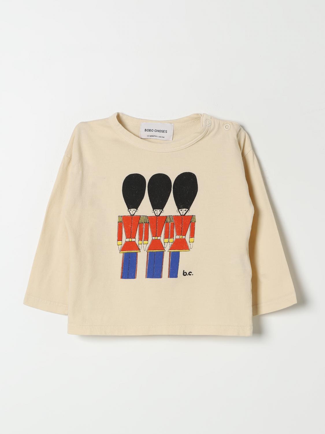 Bobo Choses Babies Little Tin Soldiers Long-sleeved T-shirt In Weiss