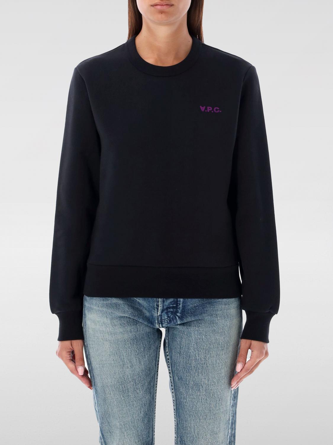 Apc A.p.c. Sweatshirt With Logo In Schwarz