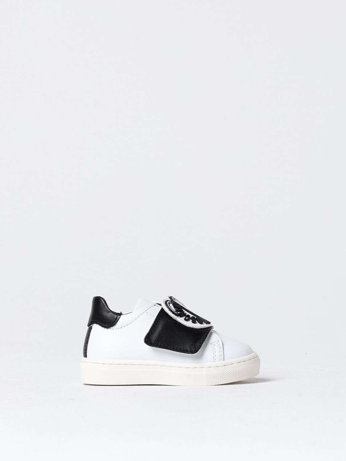 Shop Moschino Sneakers  Kids Color White In Weiss