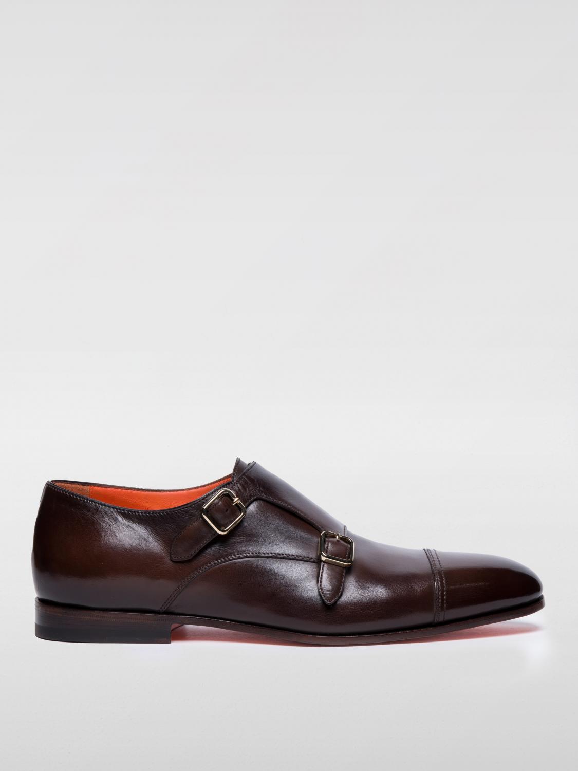 Shop Santoni Loafers  Men Color Brown In Braun