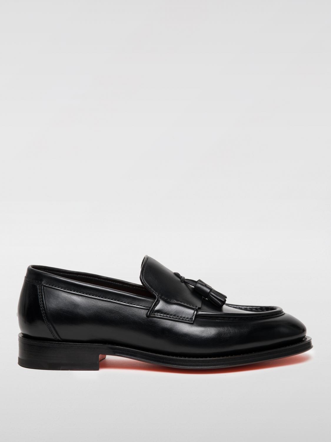 SANTONI LOAFERS SANTONI MEN COLOR BLACK F96418002