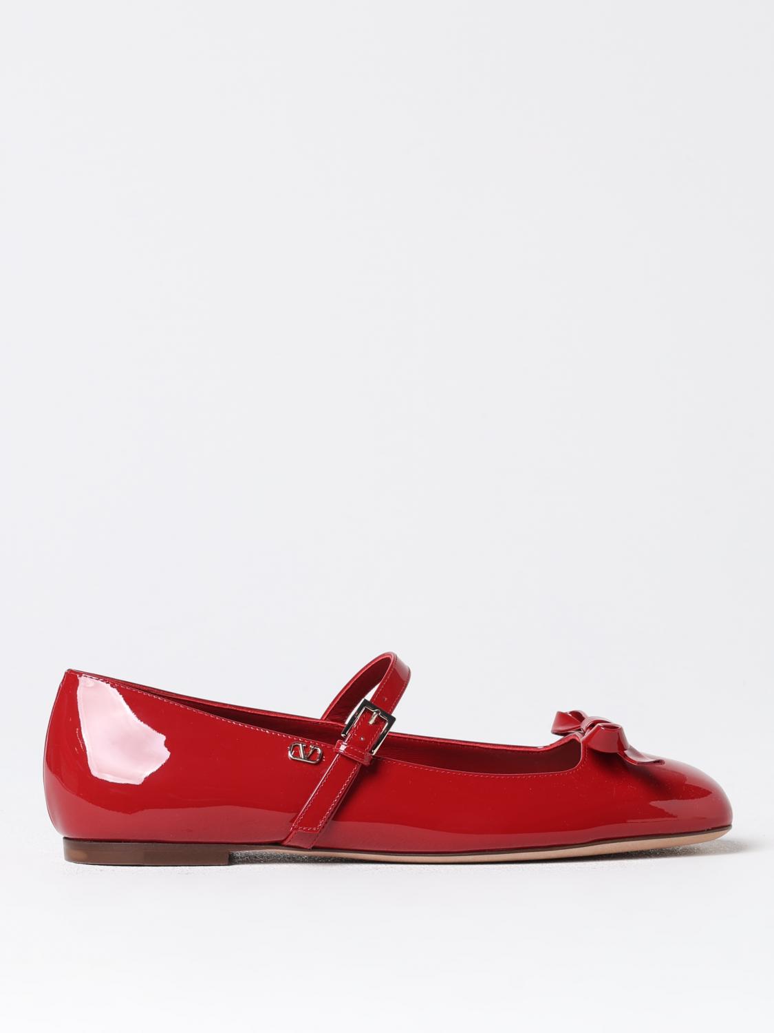 Shop Valentino Ballet Flats  Garavani Woman Color Red In Rot