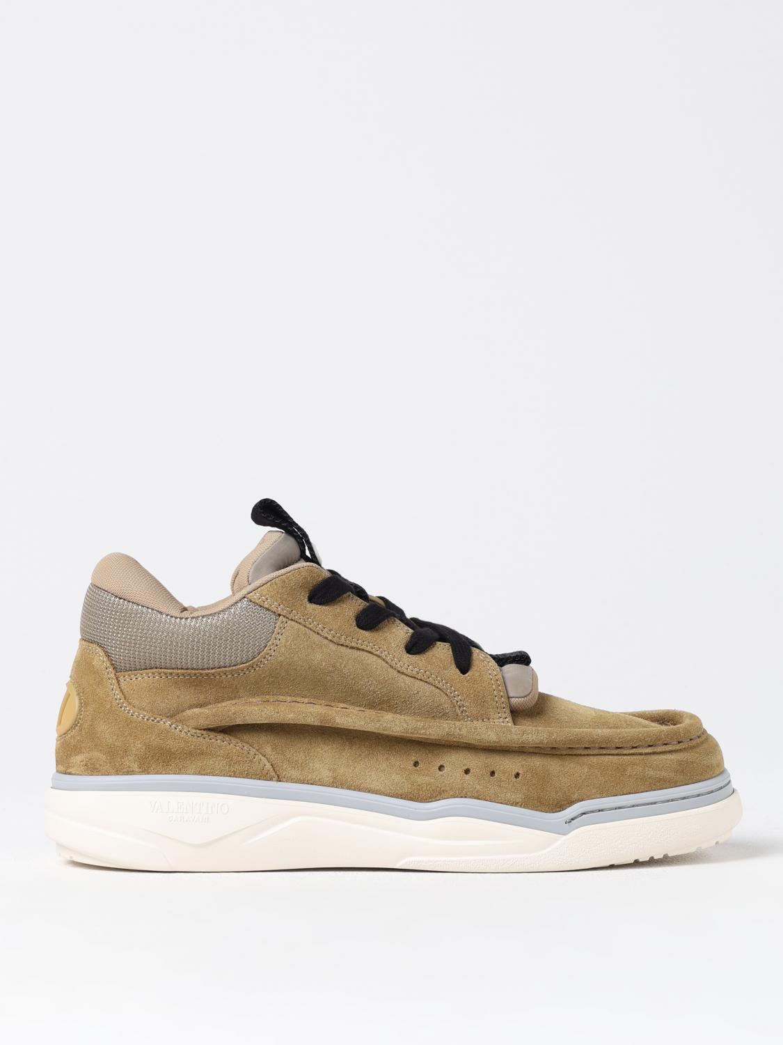 Shop Valentino Sneakers  Garavani Men Color Beige