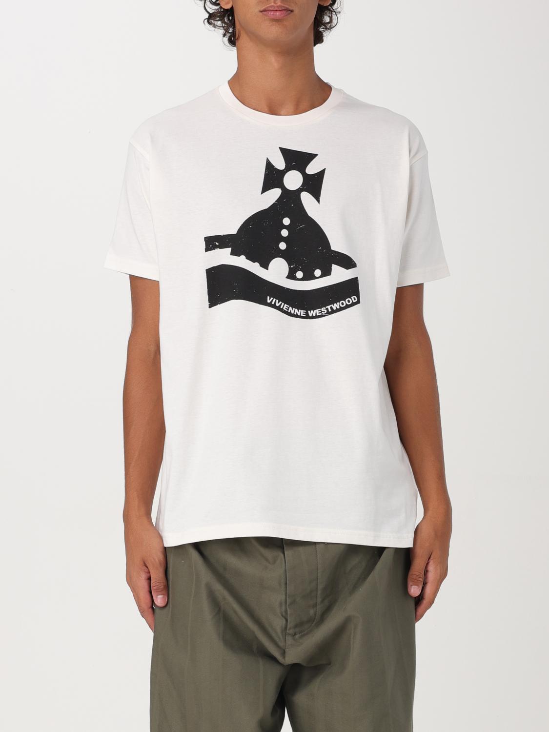 Shop Vivienne Westwood T-shirt  Men Color White In Weiss