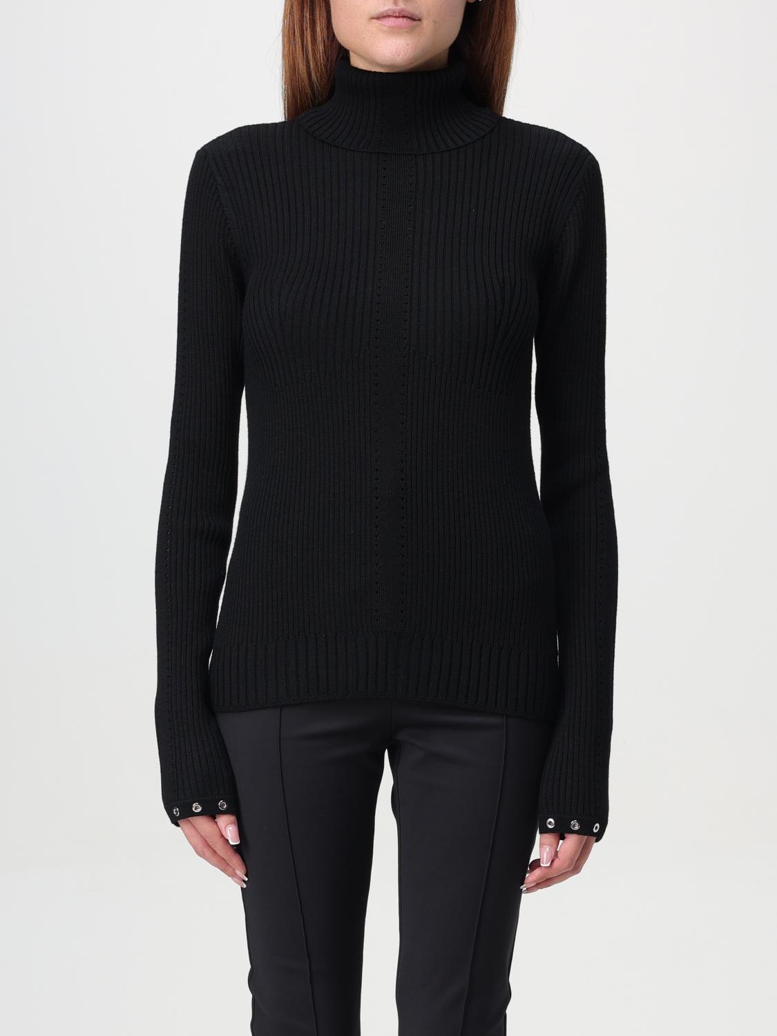 Shop Patrizia Pepe Sweater  Woman Color Black In Schwarz