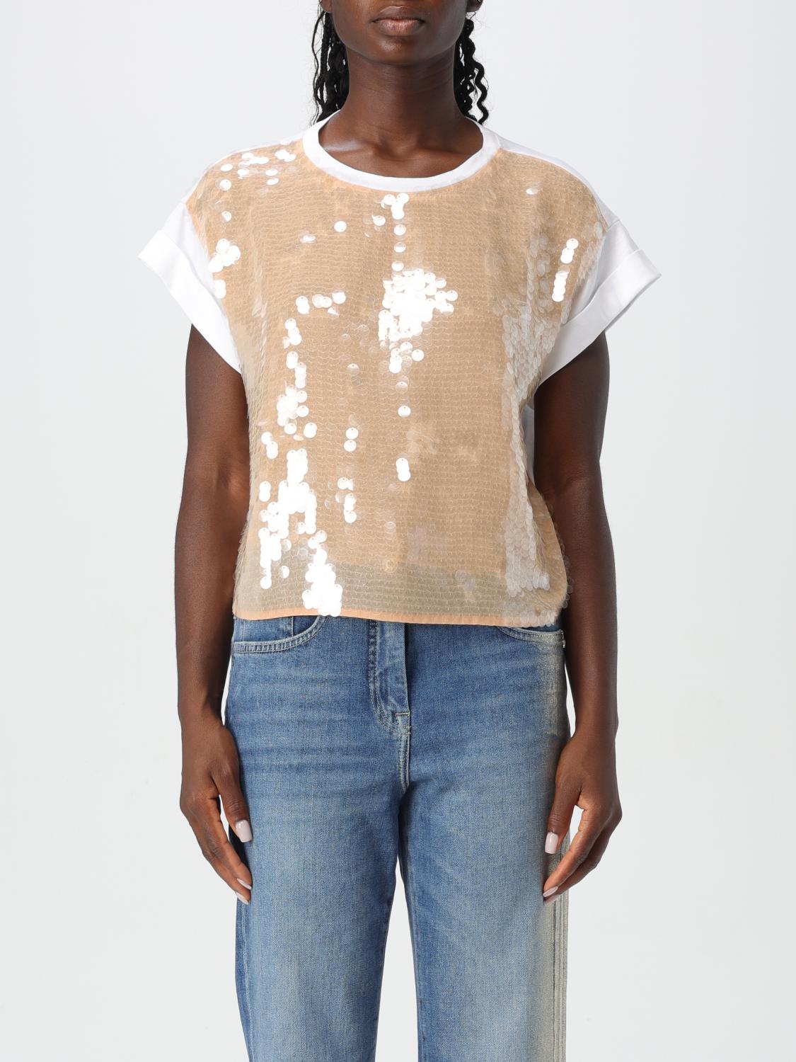 Shop Patrizia Pepe T-shirt  Woman Color White In Weiss