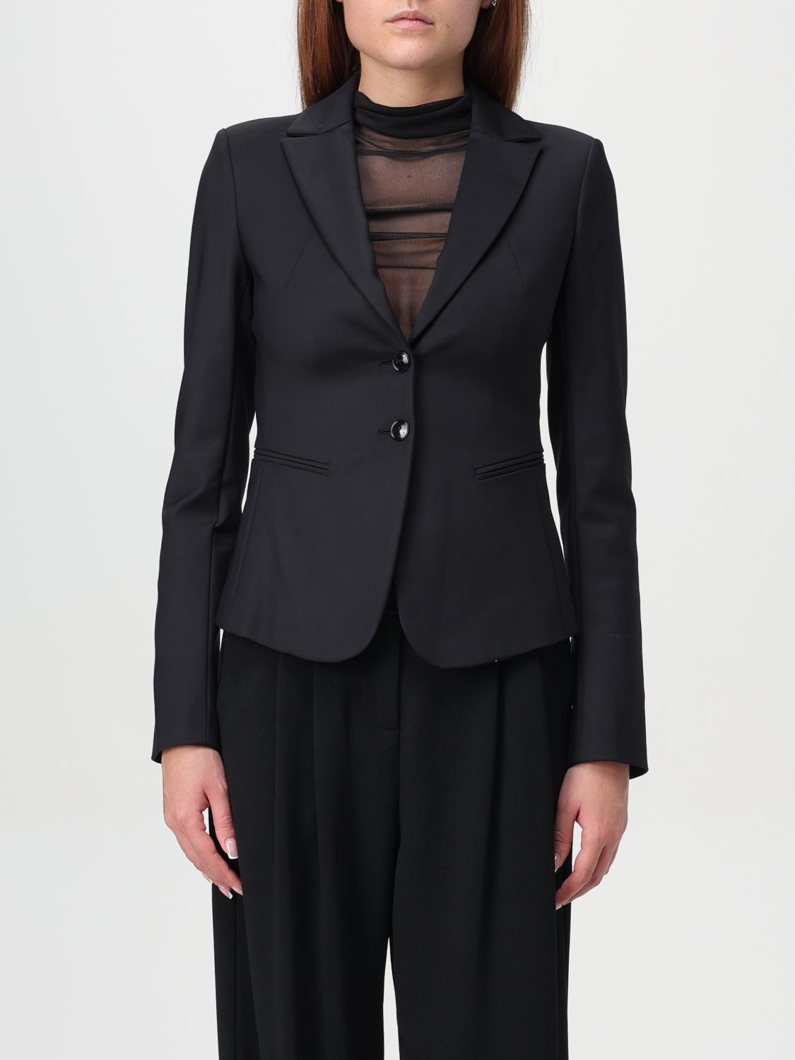 Shop Patrizia Pepe Blazer  Woman Color Black In Schwarz