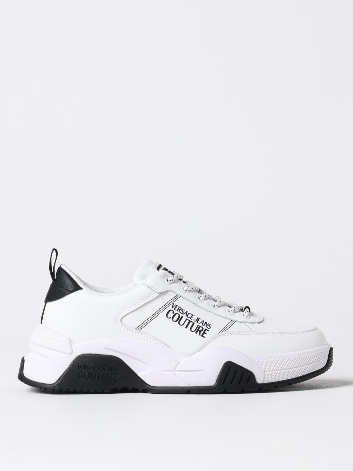 Shop Versace Jeans Couture Sneakers Men Color White