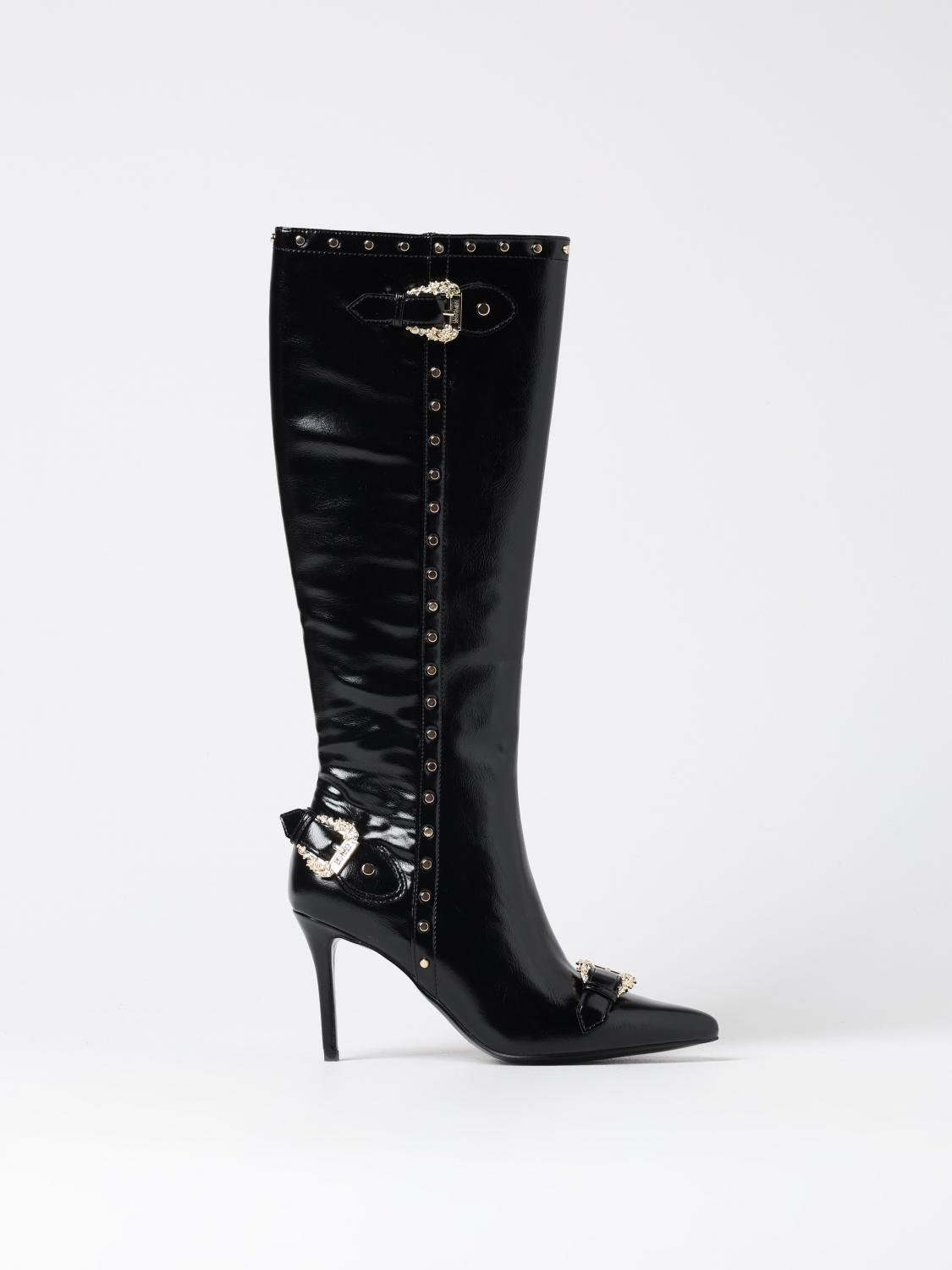 Versace Jeans Couture Ssense Exclusive Black Hardware Boots In Black