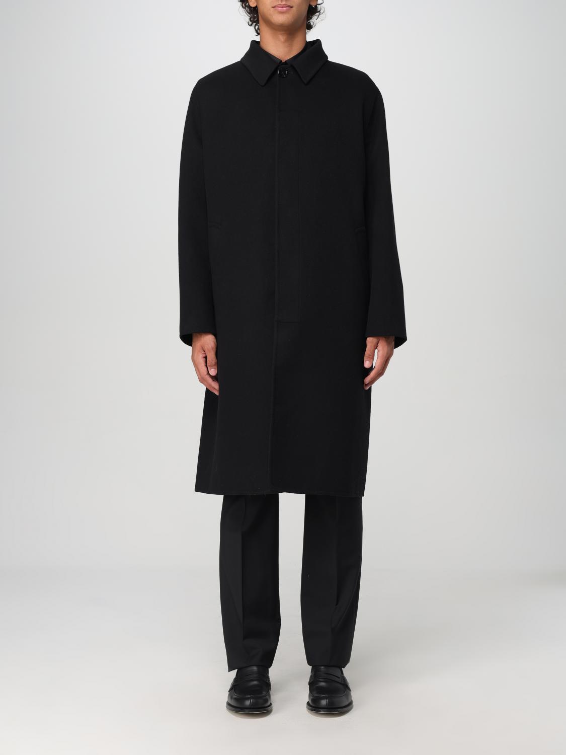 Shop Lardini Coat  Men Color Black