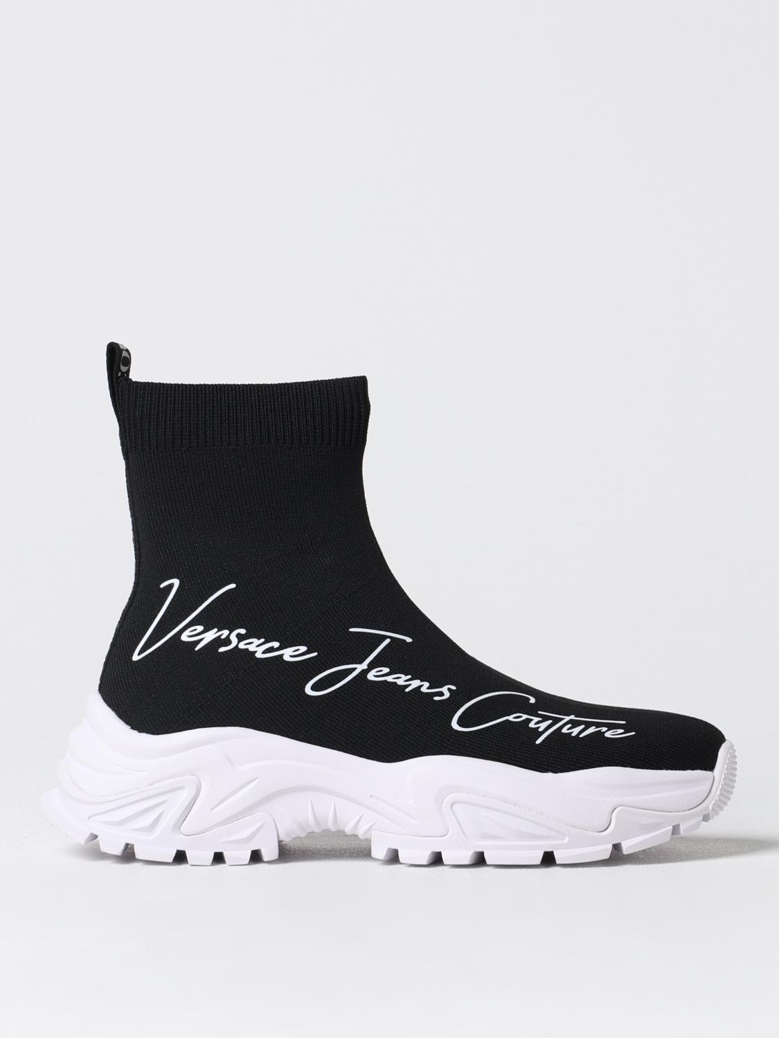 Shop Versace Jeans Couture Sneakers Woman Color Black