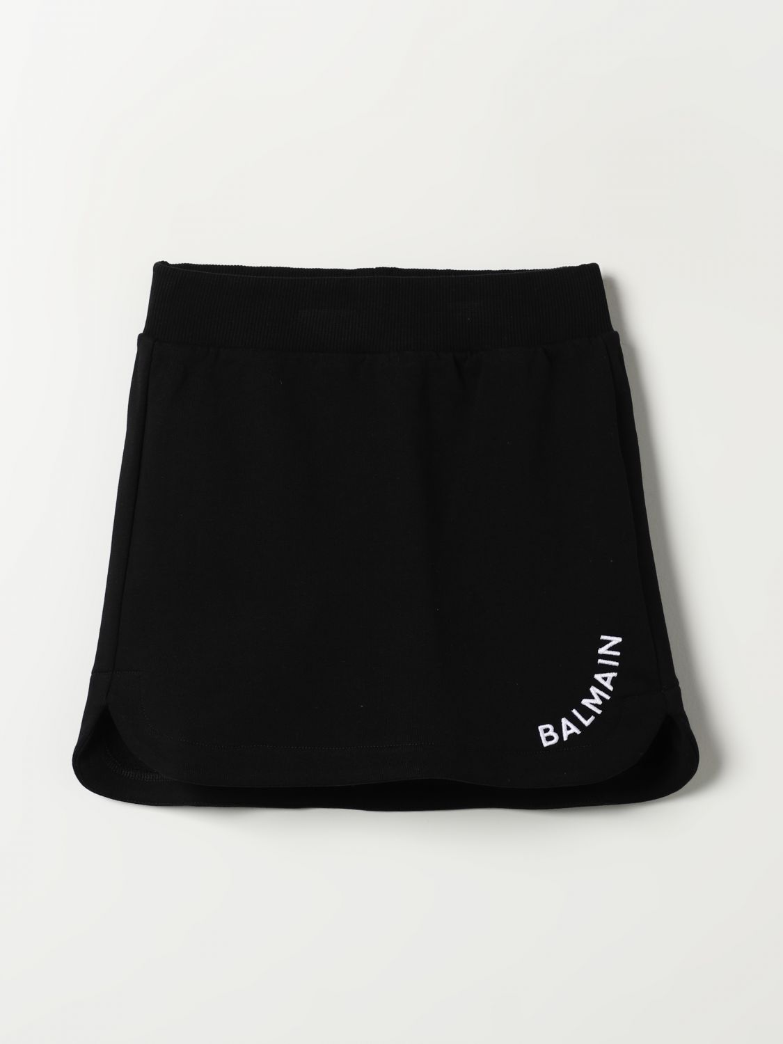 Shop Balmain Skirt  Kids Color Black In Schwarz