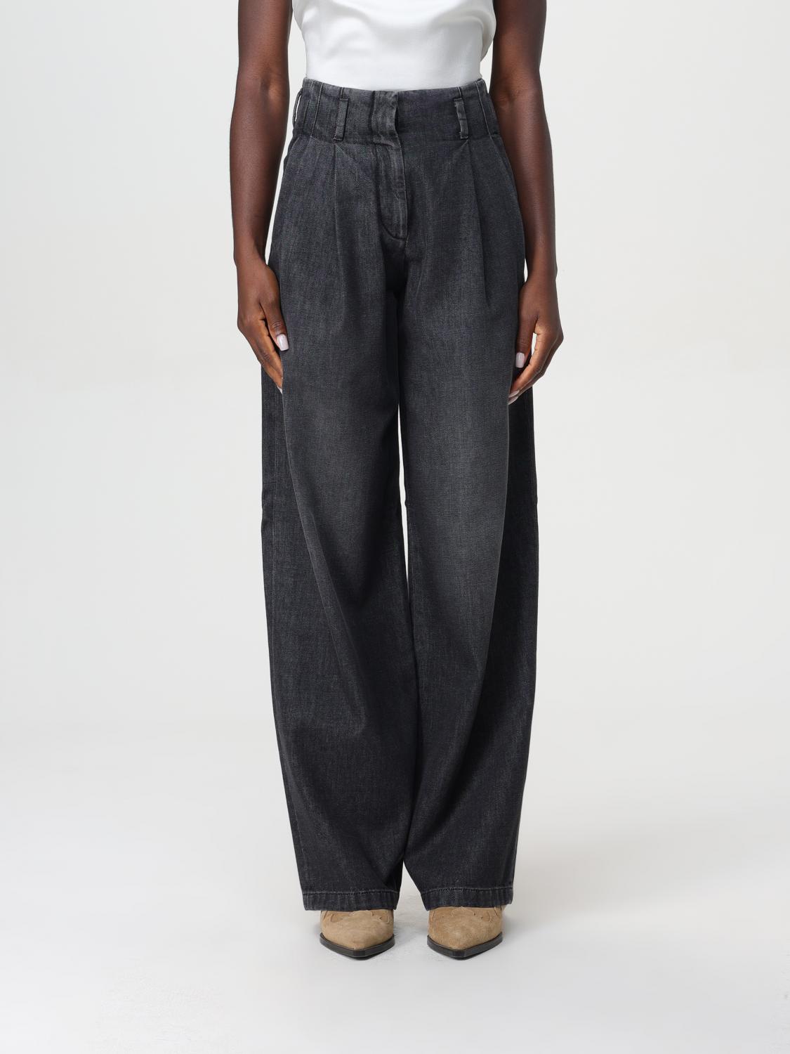 Shop Golden Goose Pants  Woman Color Black In Schwarz