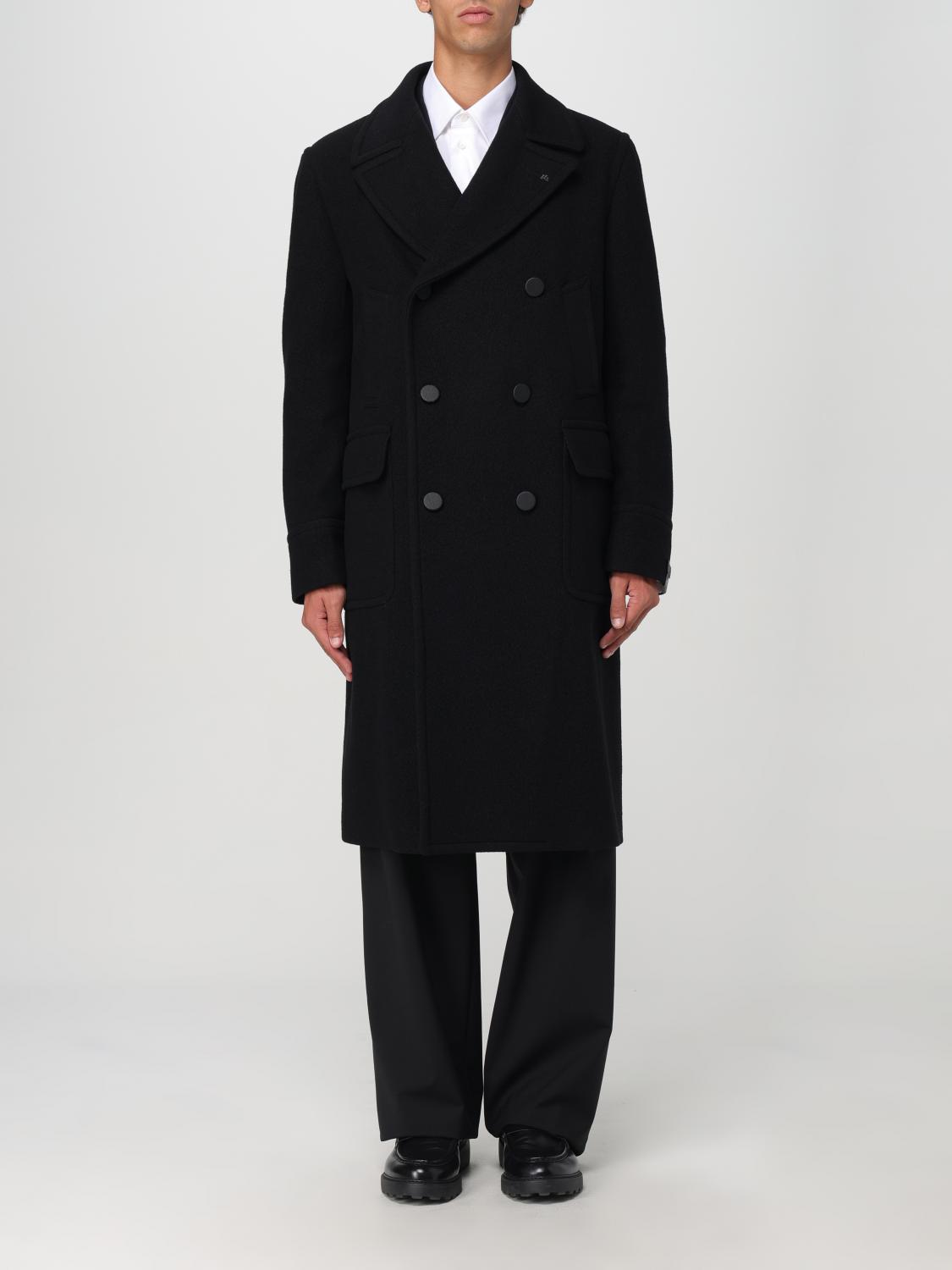 Shop Tagliatore Coat  Men Color Black