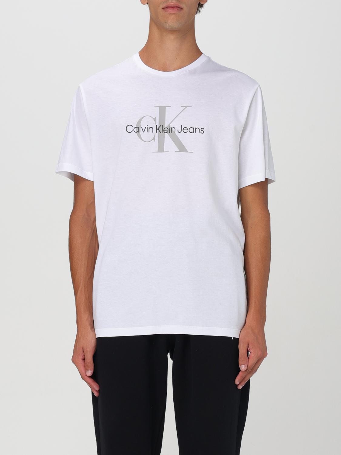 Shop Calvin Klein T-shirt  Men Color White