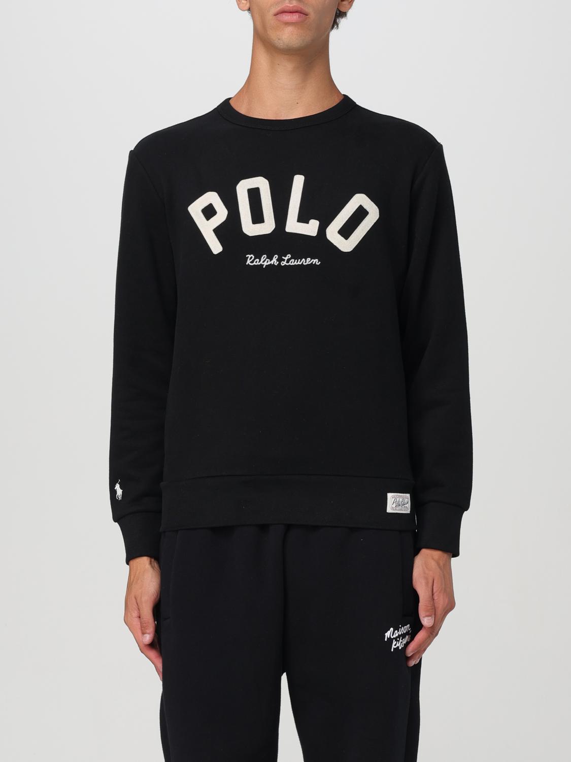 Shop Polo Ralph Lauren Sweatshirt  Men Color Black