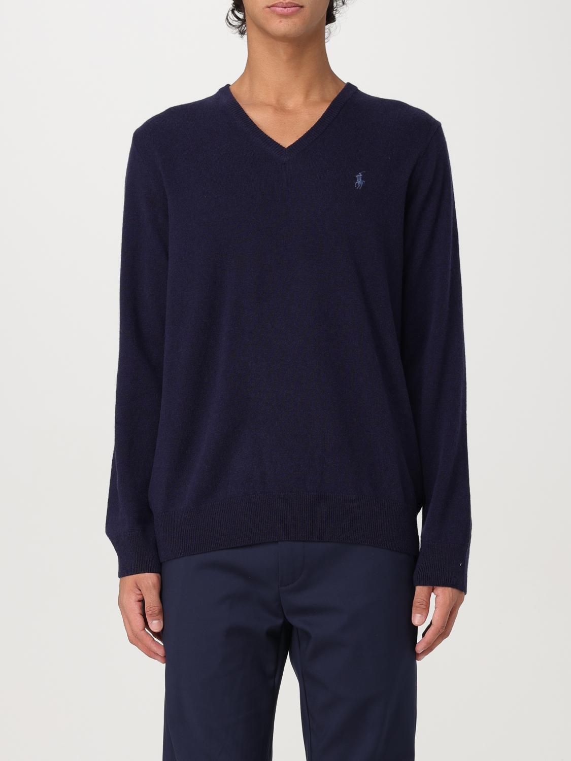 Shop Polo Ralph Lauren Sweater  Men Color Blue In Blau