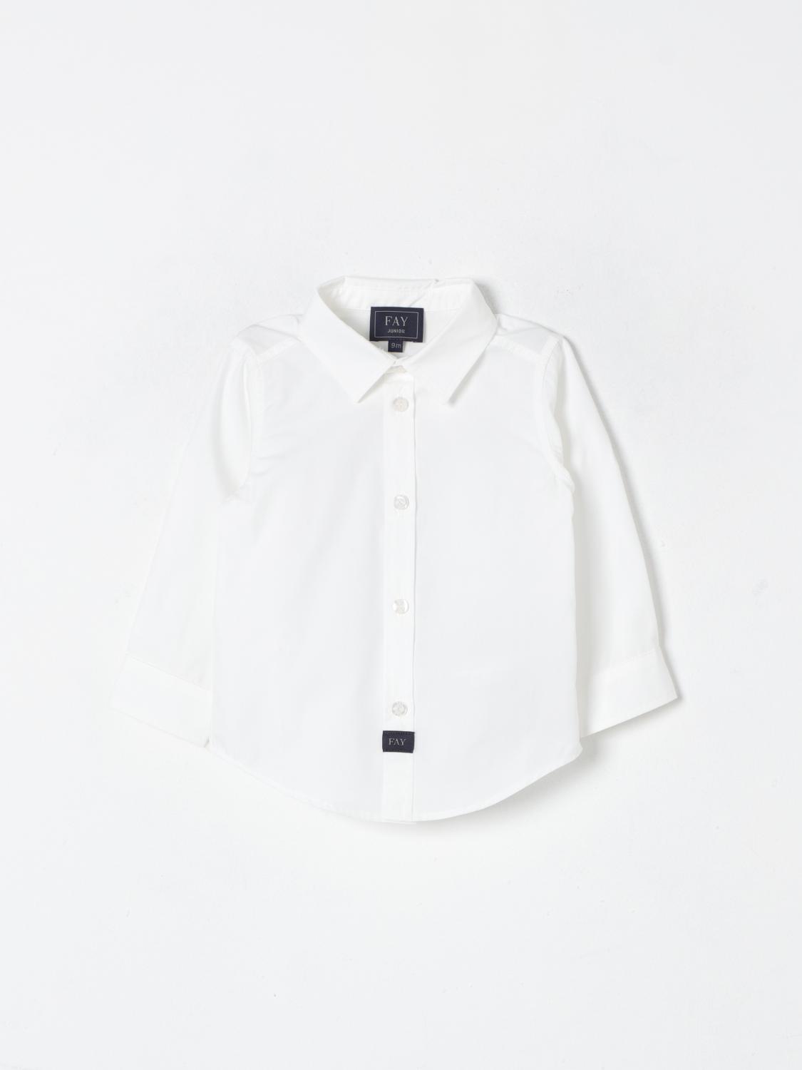 Shop Fay Junior Shirt  Kids Color Ivory