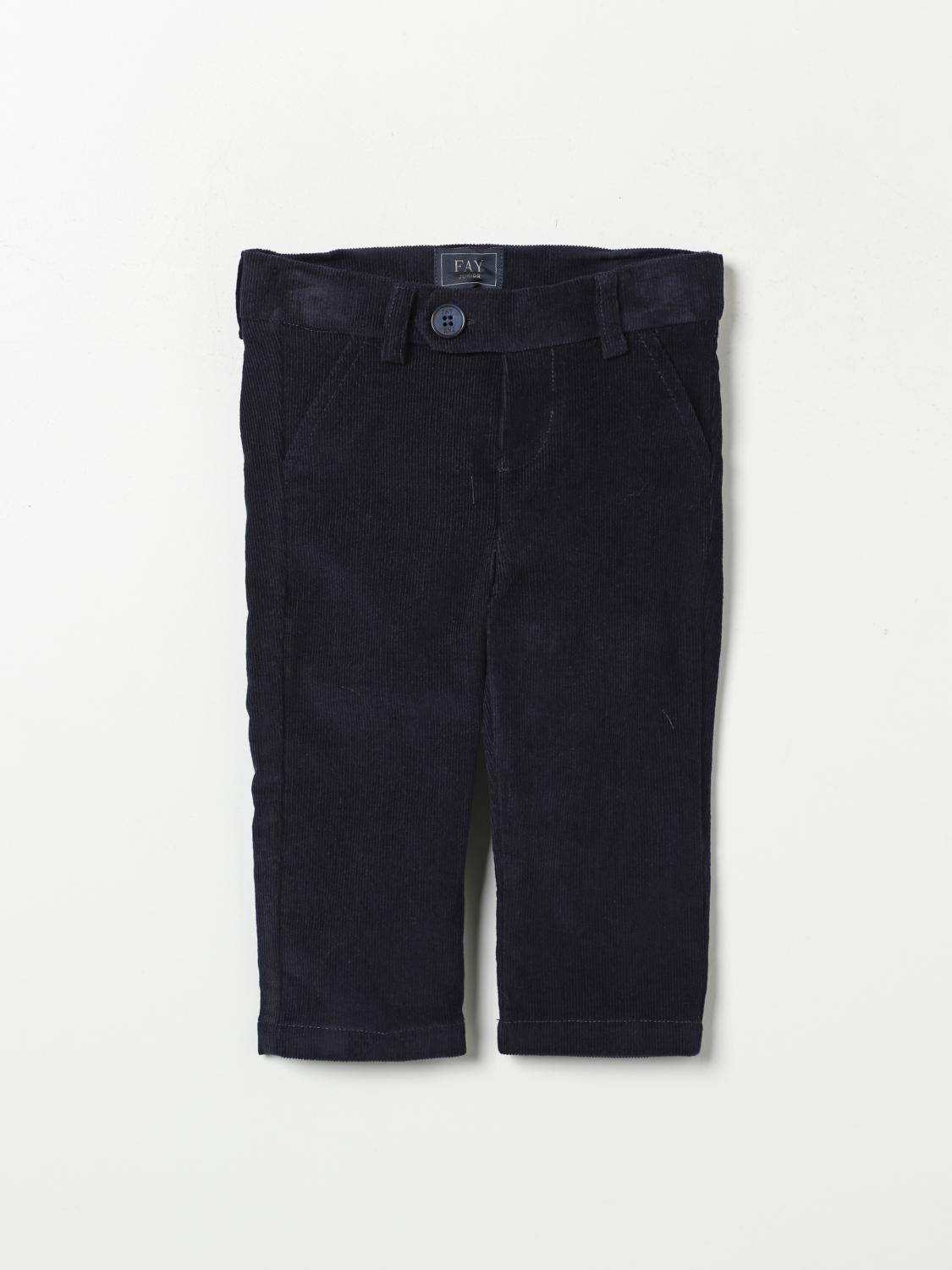 Shop Fay Junior Pants  Kids Color Blue In Blau