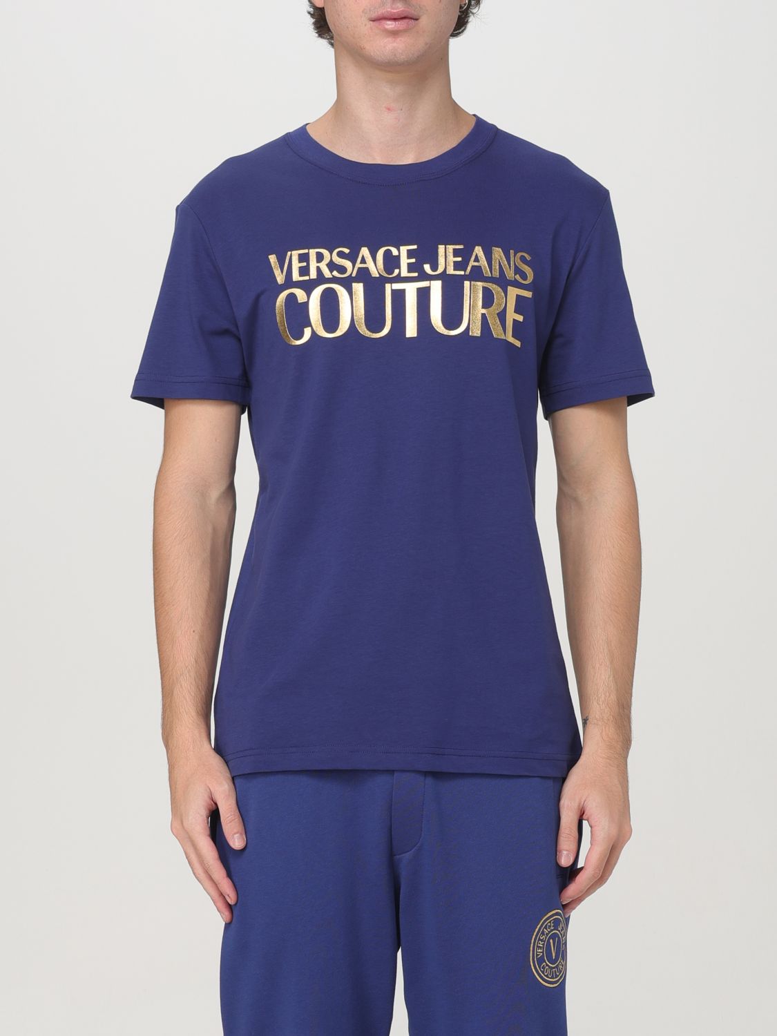 Versace Jeans Couture T-shirt  Men Color Blue In Blau