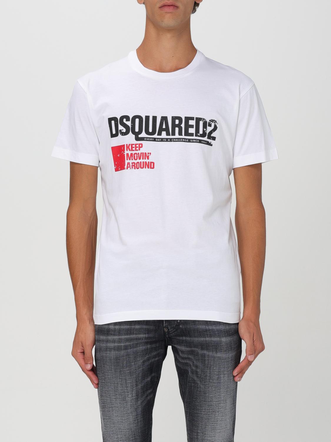 Shop Dsquared2 T-shirt  Men Color White