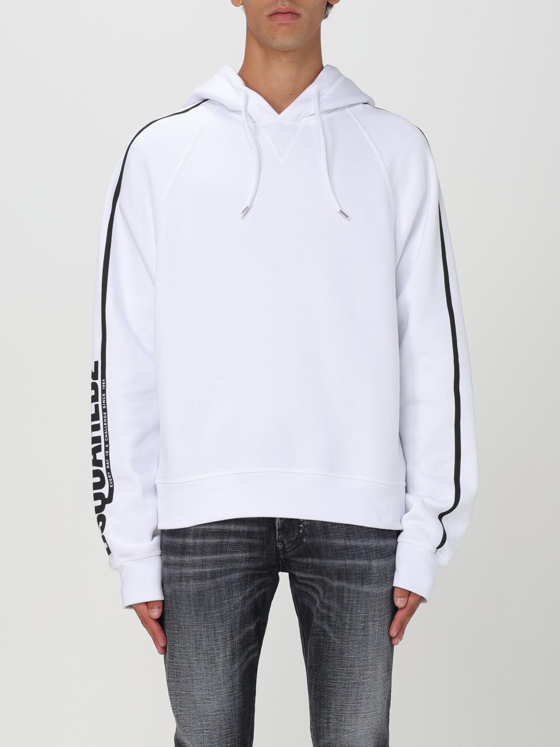 Shop Dsquared2 Sweatshirt  Men Color White