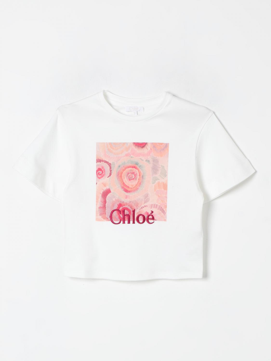 CHLOÉ T-SHIRT CHLOÉ KIDS COLOR WHITE F96996001