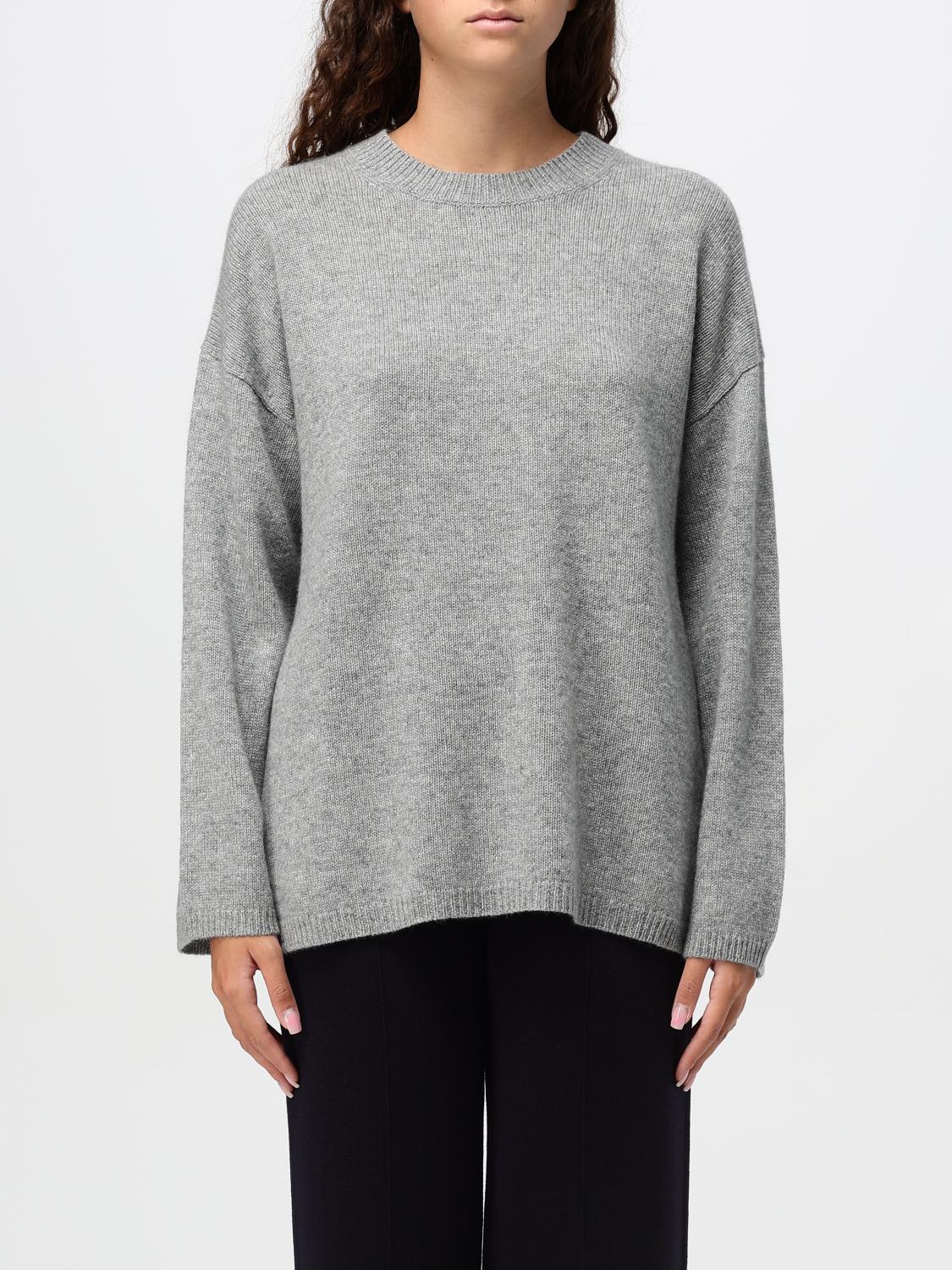 Shop Allude Sweater  Woman Color Grey In Grau