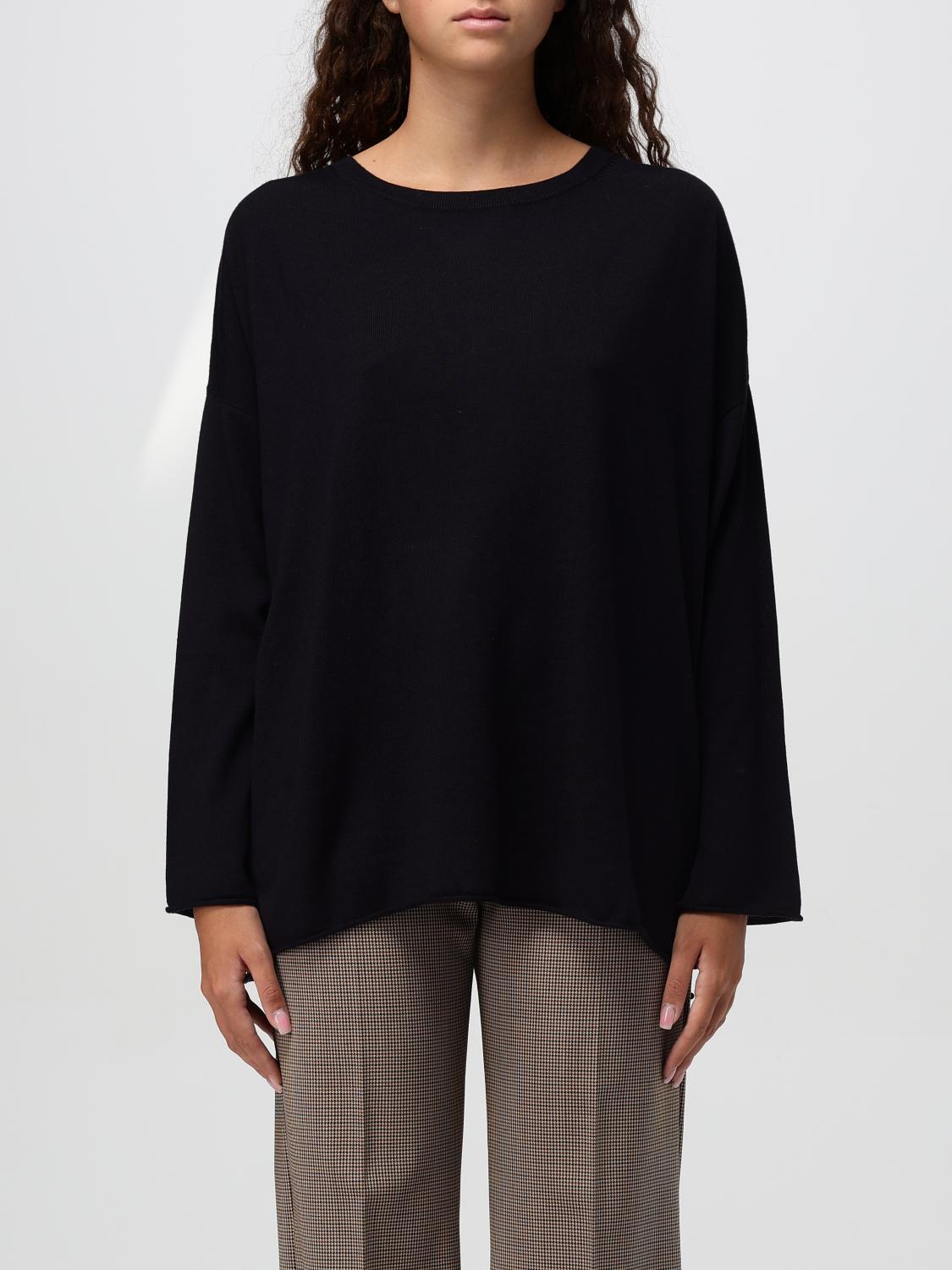Allude Fine Knit Jumper In Schwarz