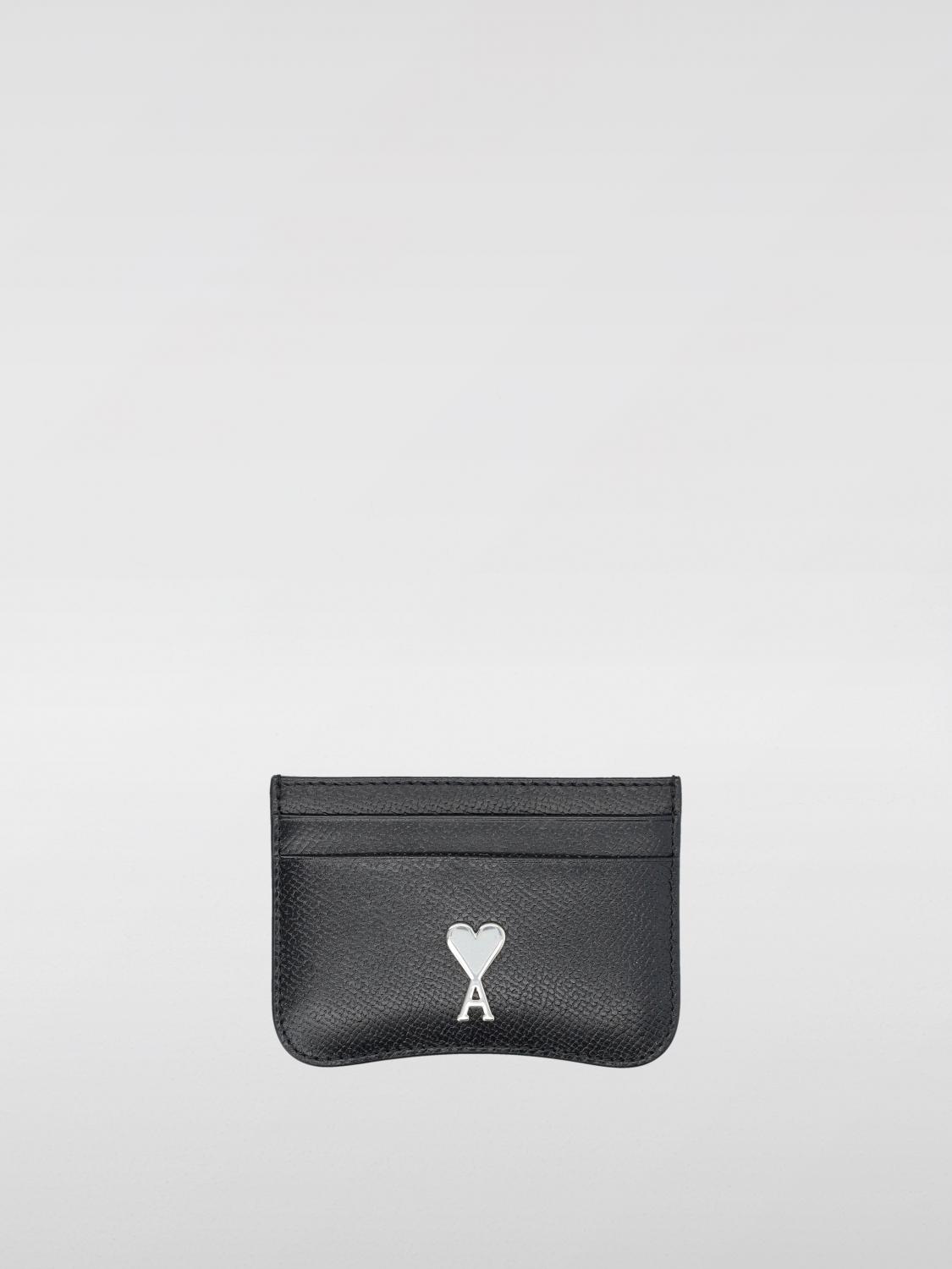 Shop Ami Alexandre Mattiussi Wallet Ami Paris Men Color Black 1 In 黑色 1