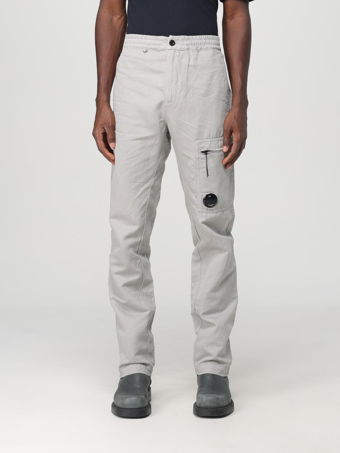 Shop C.p. Company Pants  Men Color Grey In Grau