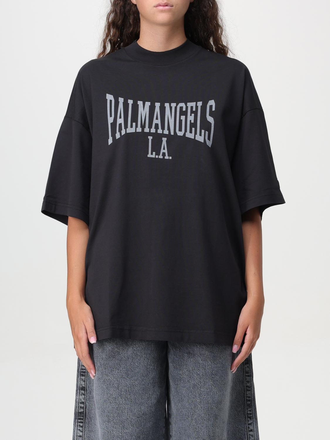 Shop Palm Angels T-shirt  Woman Color Black