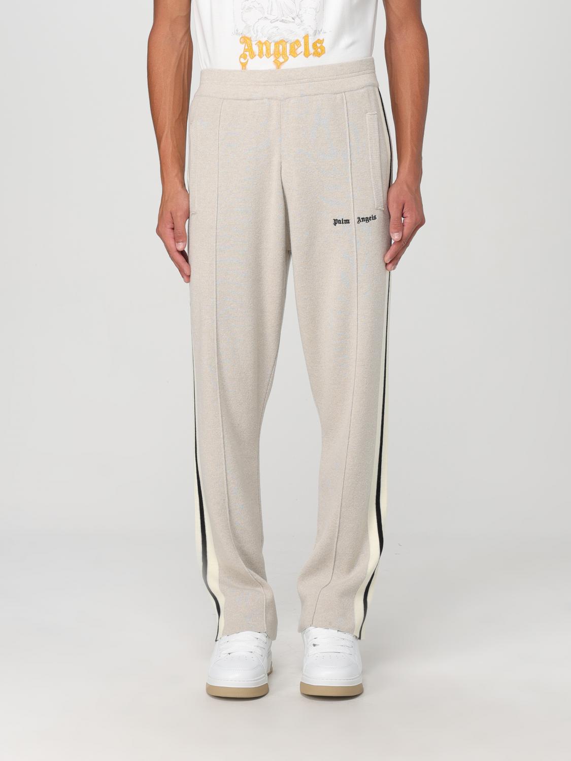 Shop Palm Angels Pants  Men Color Beige