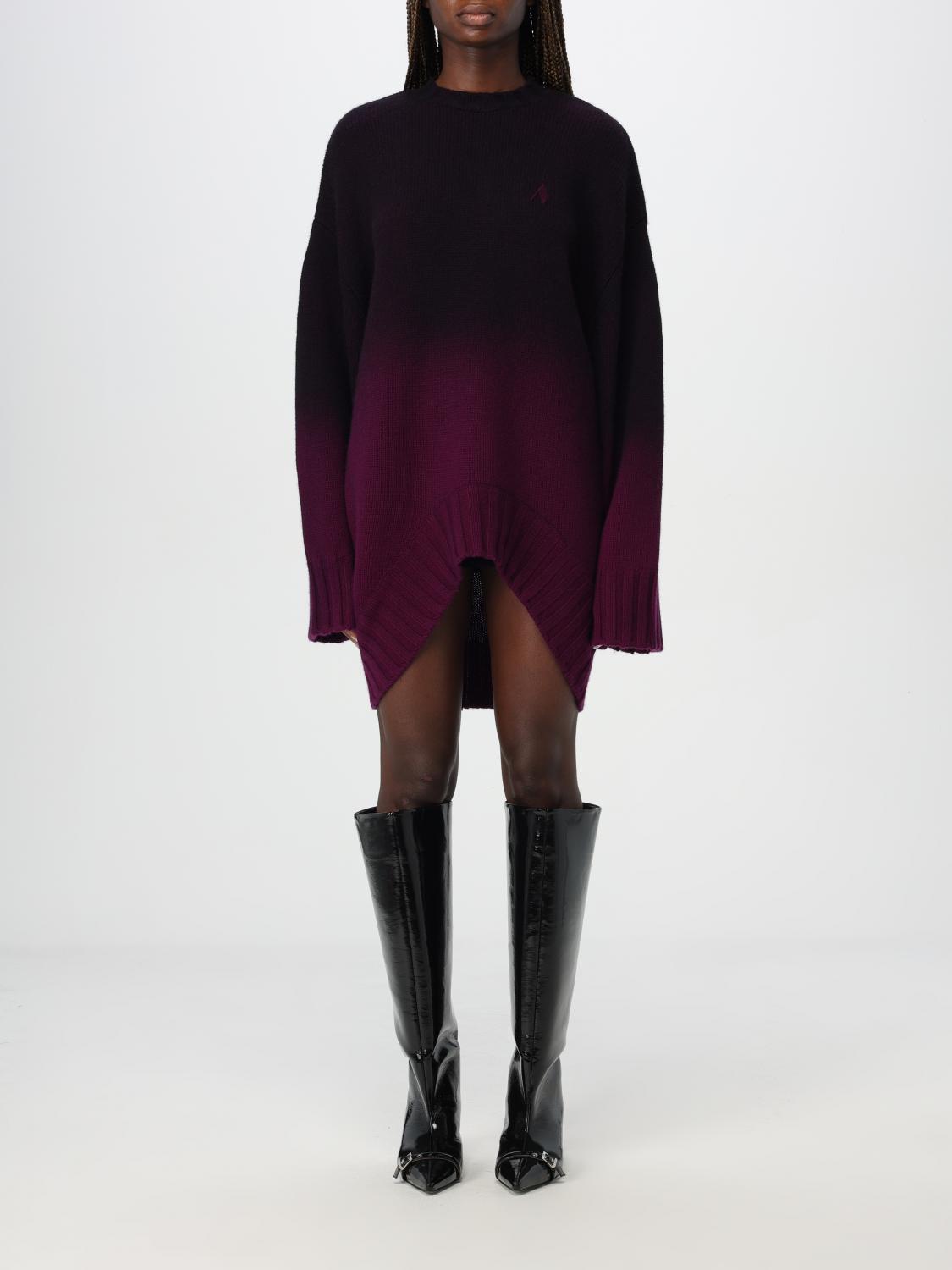 Attico Oversized Pink Degrade Jumper In Violett