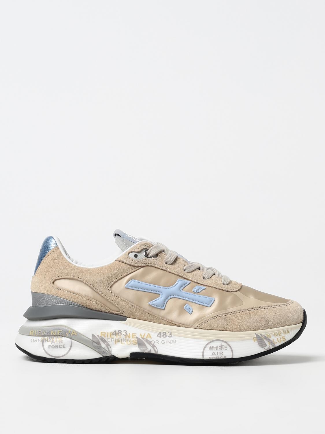 Shop Premiata Sneakers  Woman Color Beige