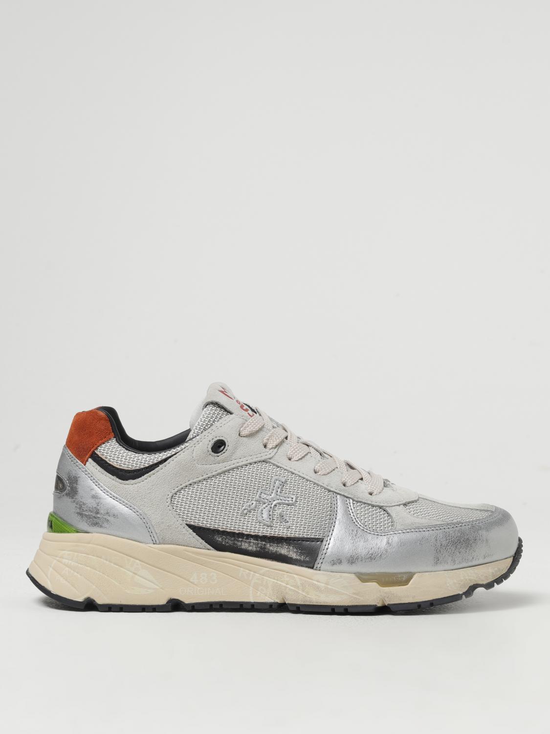 Shop Premiata Sneakers  Men Color Silver In Silber