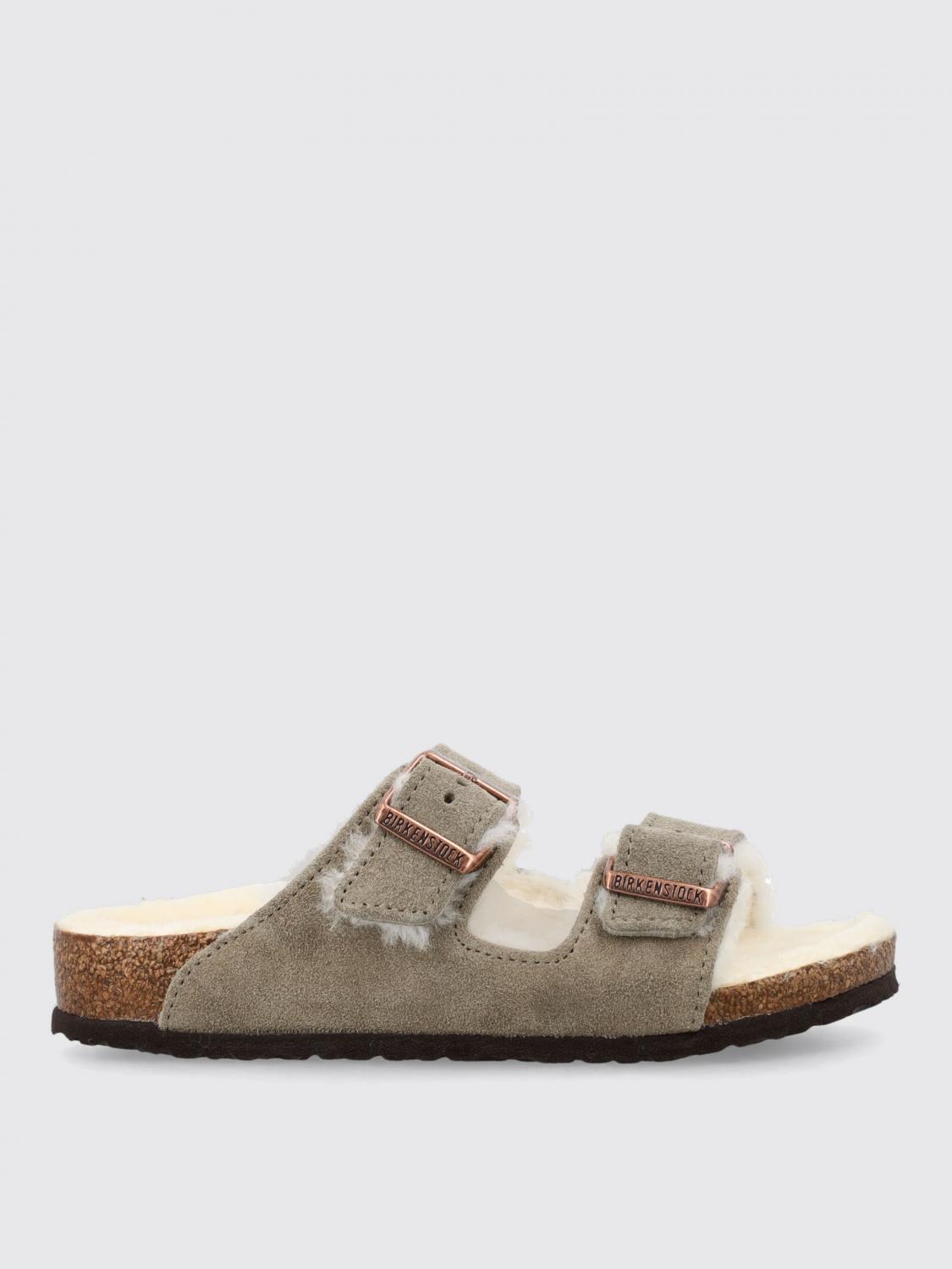 Shop Birkenstock Shoes  Kids Color Dove Grey In Taubengrau