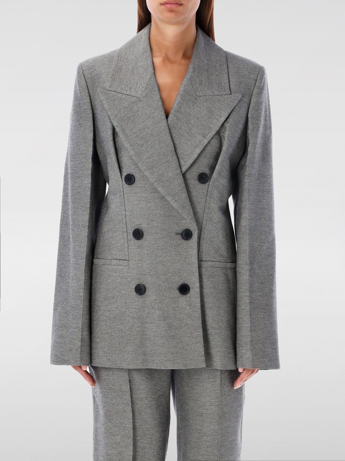 Shop Jw Anderson Blazer  Woman Color Grey In Grau