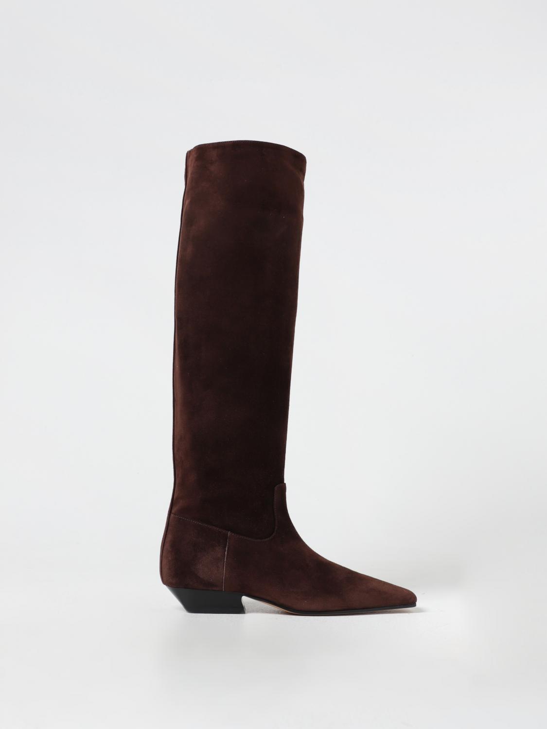 Shop Khaite Boots  Woman Color Brown In Braun