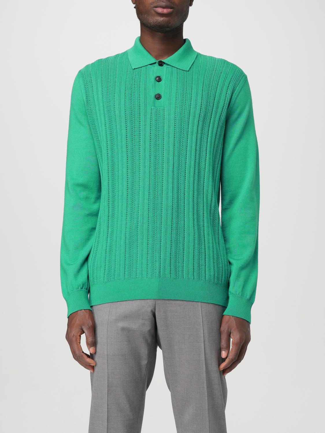 Shop Roberto Collina Polo Shirt  Men Color Green In Grün