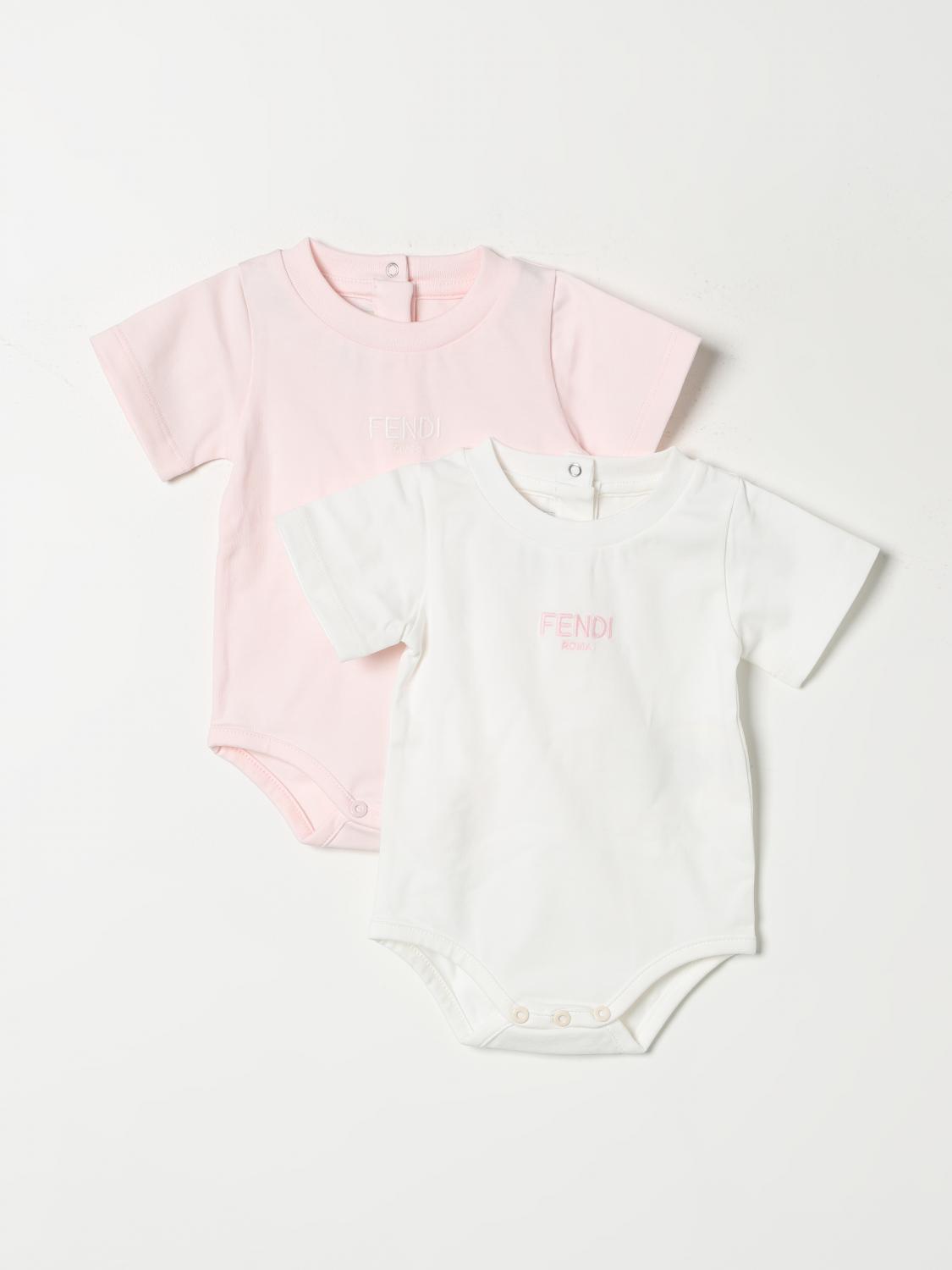 Fendi Babies' Bodysuit  Kids Color Pink