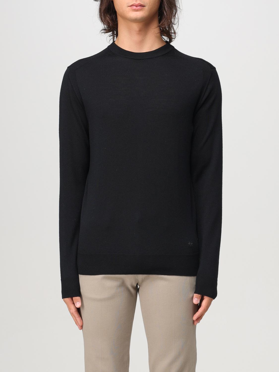 Shop Manuel Ritz Sweater  Men Color Black In Schwarz