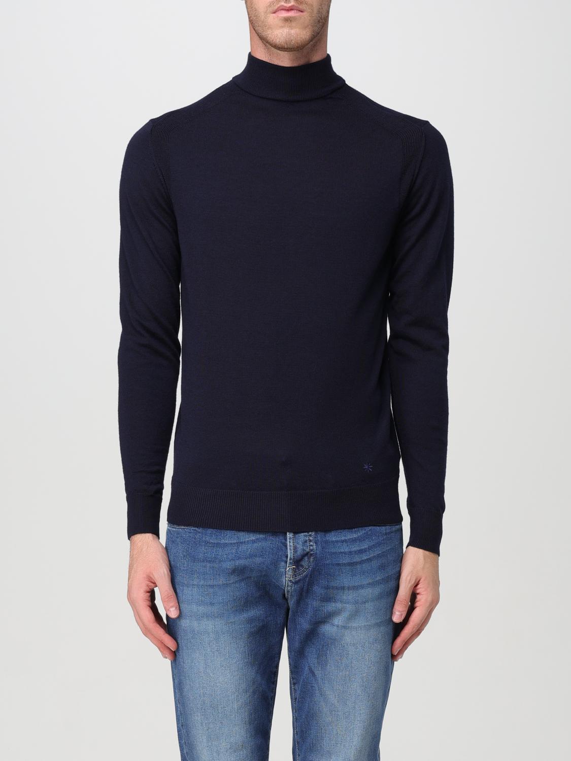 Shop Manuel Ritz Sweater  Men Color Blue In Blau