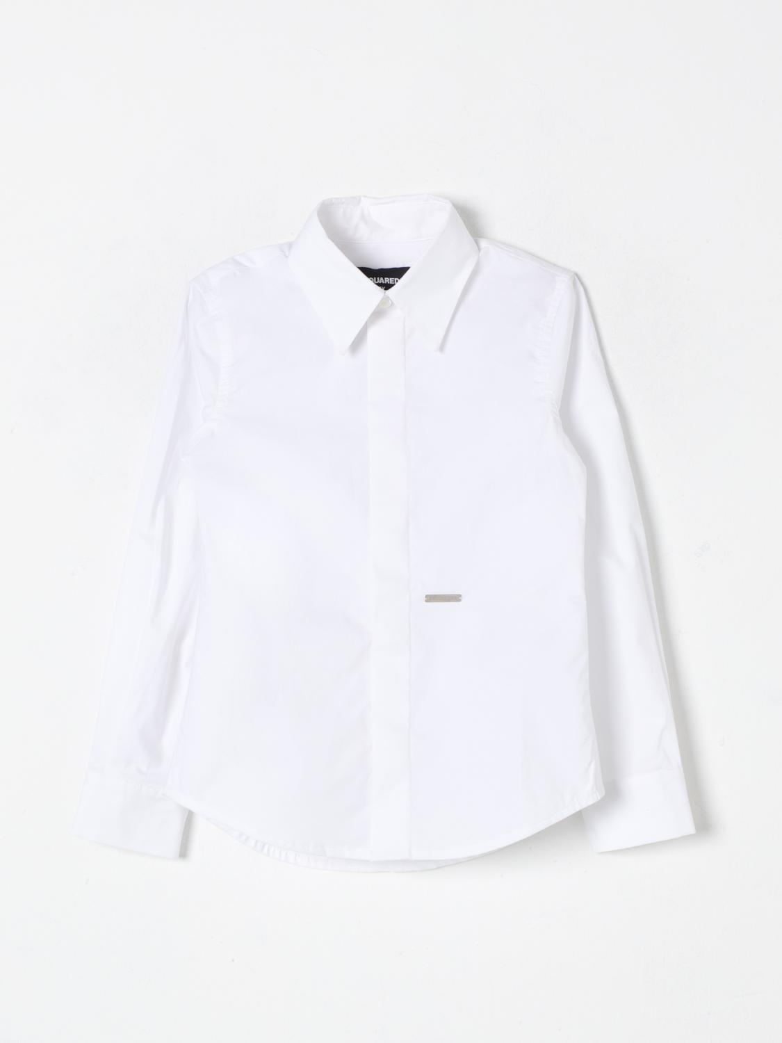 Shop Dsquared2 Shirt  Kids Color White