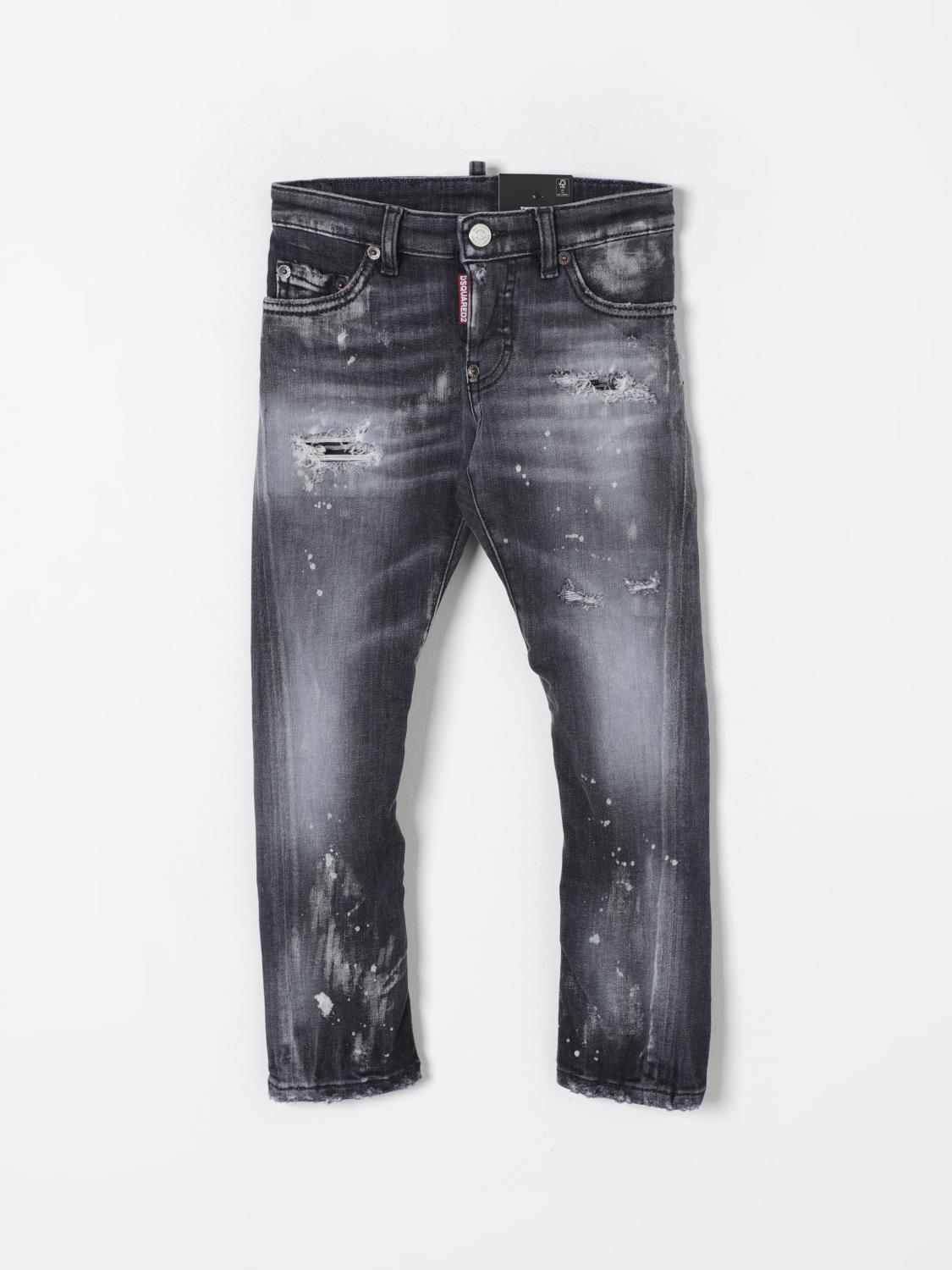 Shop Dsquared2 Jeans  Kids Color Black In Schwarz