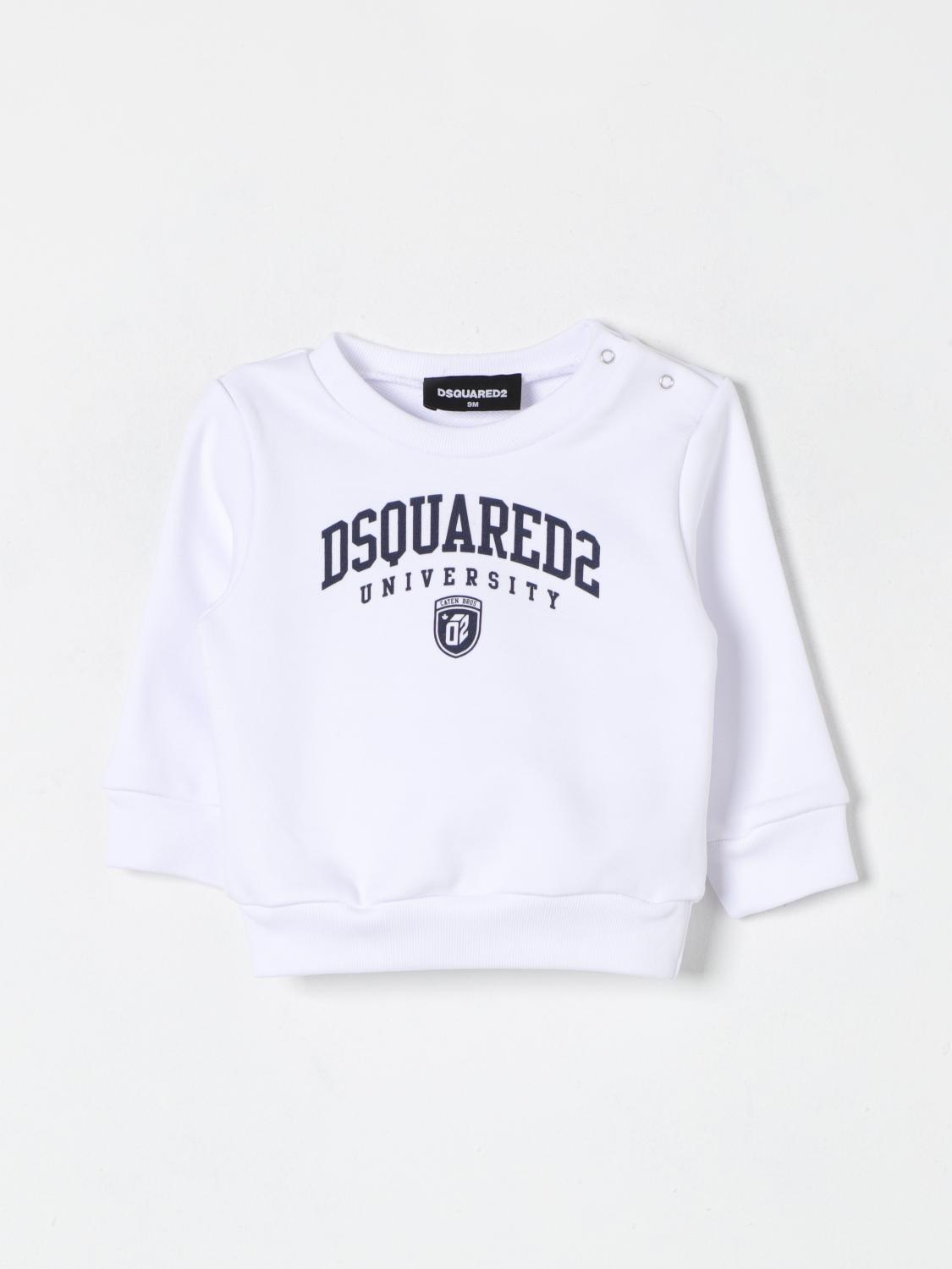 Shop Dsquared2 Sweater  Kids Color White In Weiss