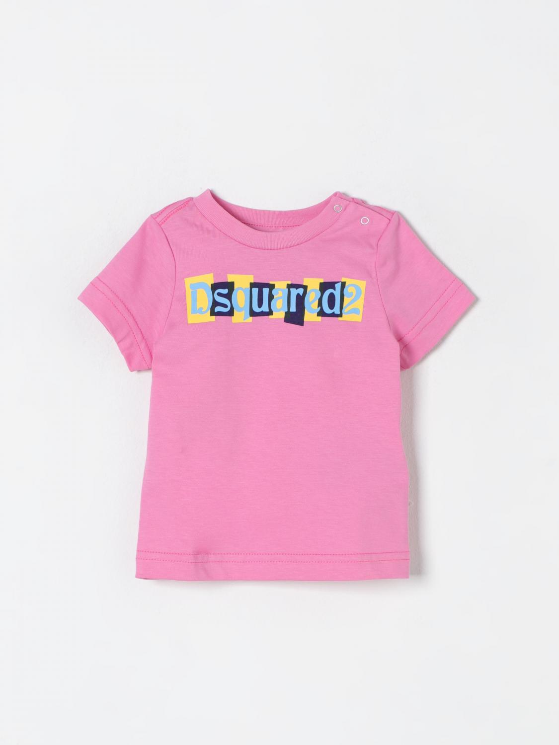 Shop Dsquared2 T-shirt  Kids Color Pink