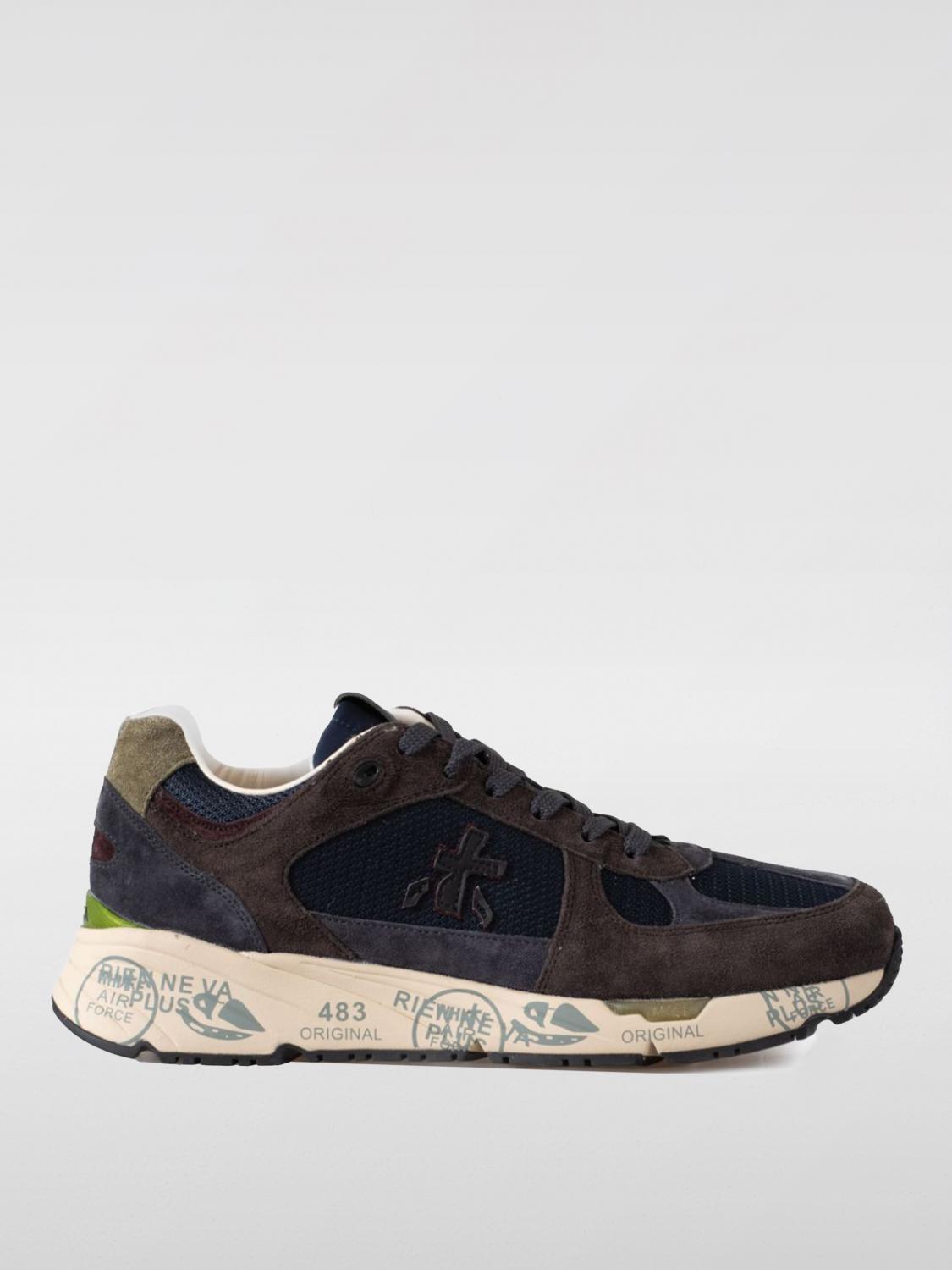 Shop Premiata Sneakers  Men Color Brown In Braun