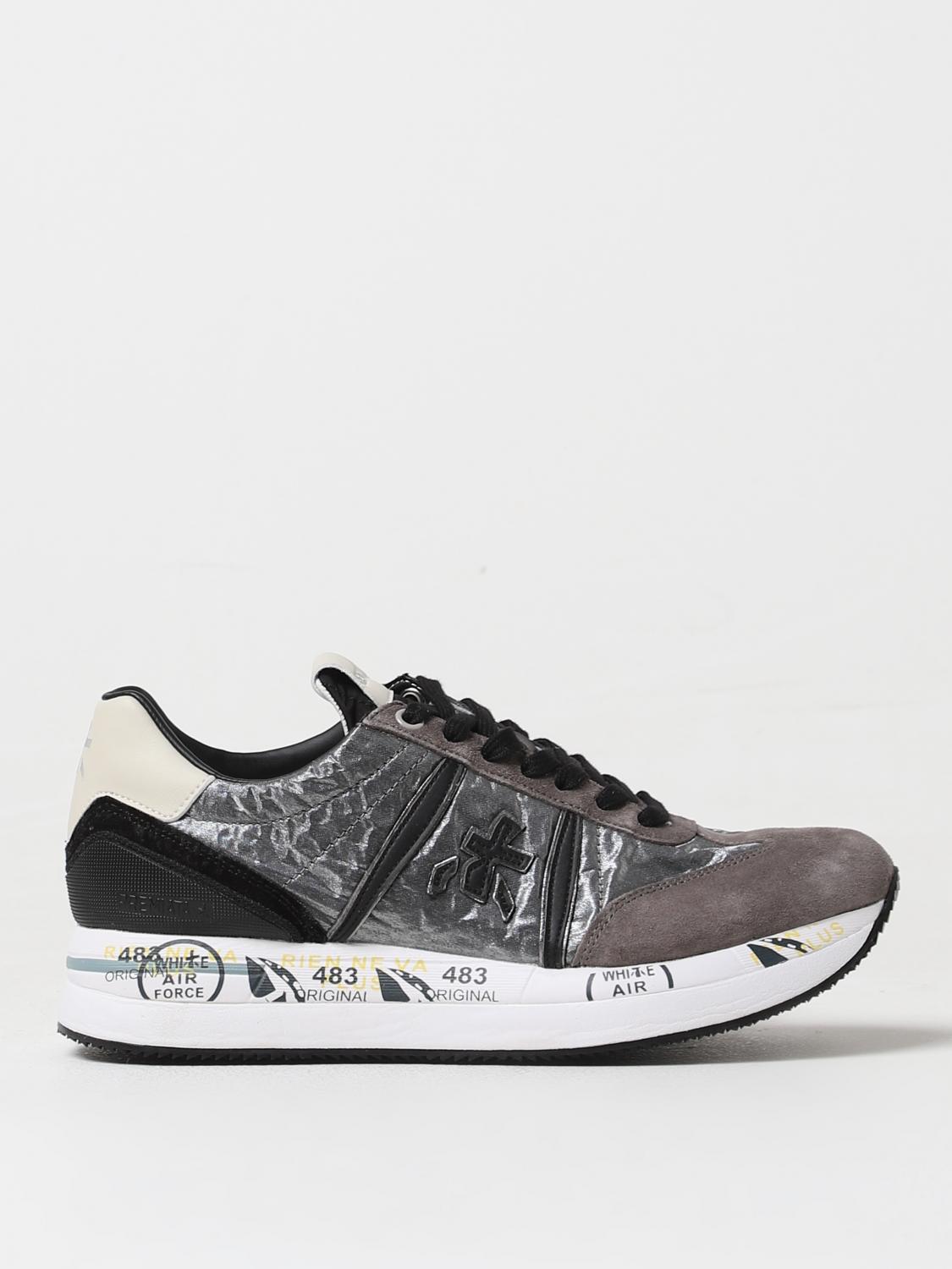 Shop Premiata Sneakers  Woman Color Silver In Silber