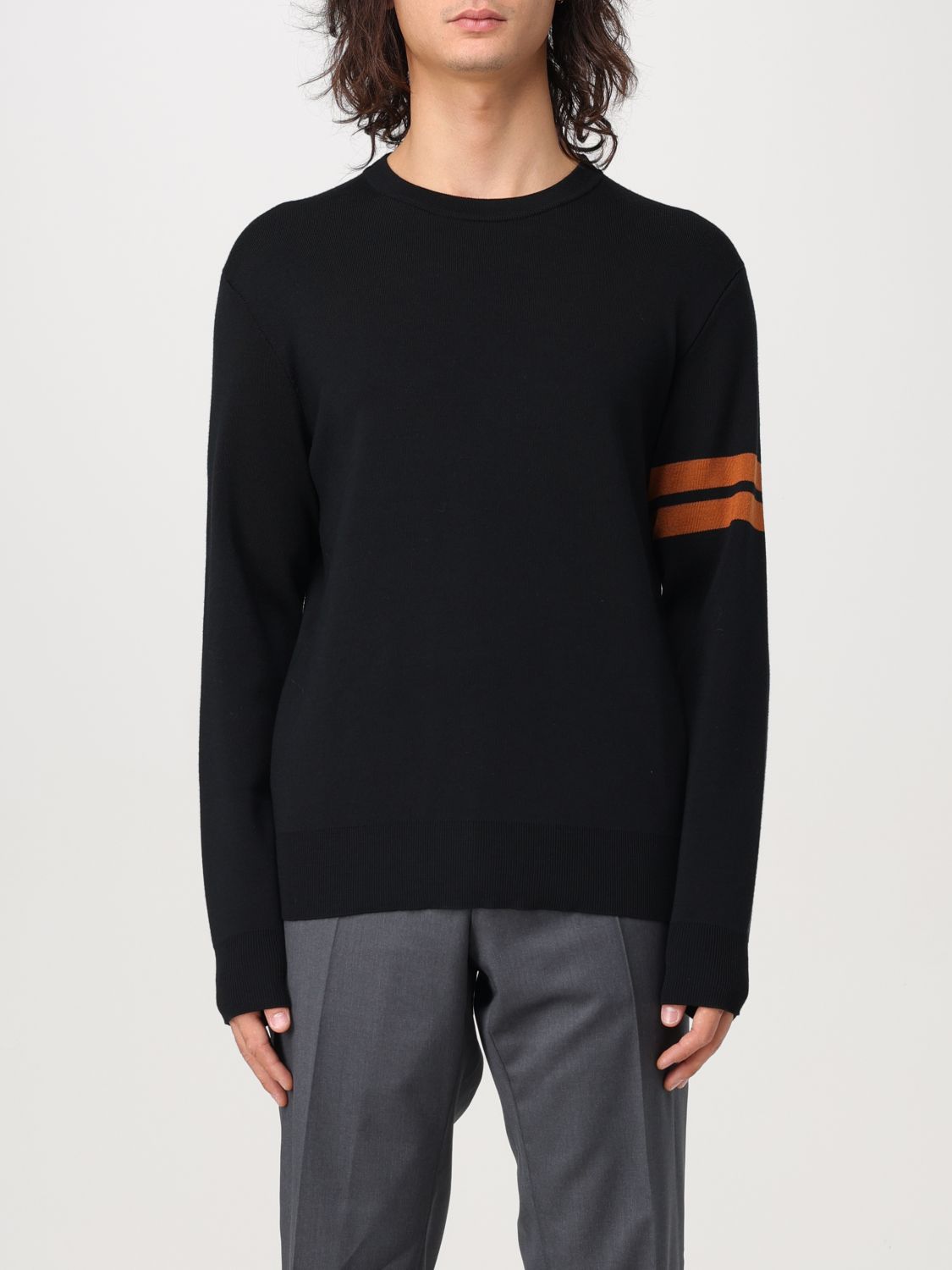 Shop Zegna Sweater  Men Color Black In Schwarz